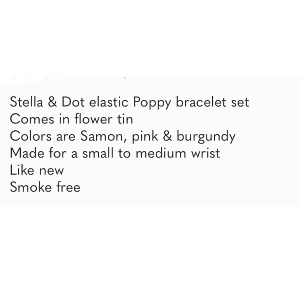 NWT • STELLA & DOT • Poppy Set of 2 Bracelet Gift Set - Picture 7 of 16